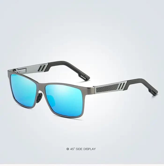 Lunettes de soleil polarisantes en aluminium et magnésium pour hommes, Film de couleur éblouissante,