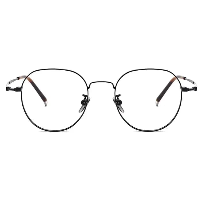 FIRADA lunettes confortables à la mode luxueux rond lunettes en titane montures de lunettes de vue p