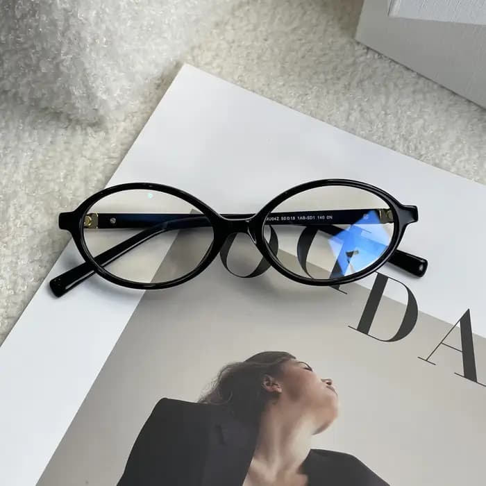 Lunettes de soleil ovales Vintage pour femmes, petites lunettes ovales Anti-lumière bleue de luxe de