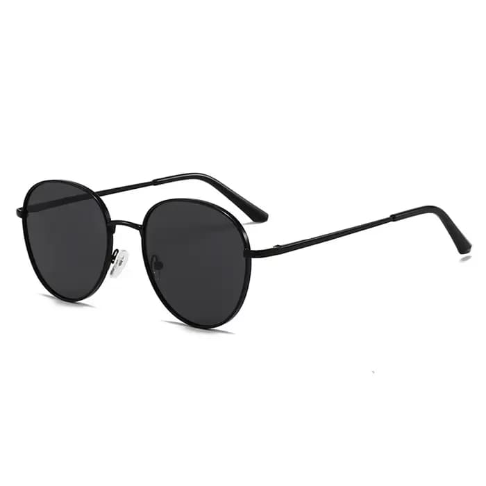 Lunettes de soleil rondes à monture métallique pour hommes et femmes, lunettes de pêche à la mode, n