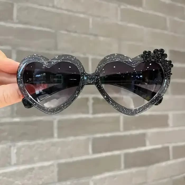 Filles garçons mignon dessin animé fleur lunettes de soleil en plein air Protection solaire enfants 