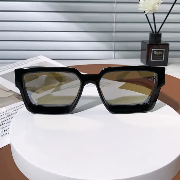 Lunettes de soleil de luxe Ruiao Retro Black Millionaire Shades 2026 pour hommes, lunettes de soleil