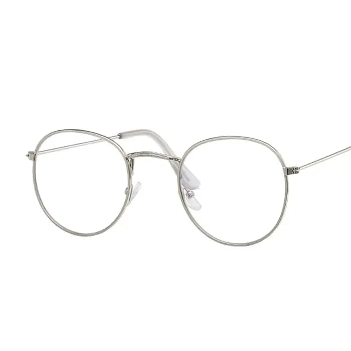 Lunettes ovales de styliste pour femmes, montures optiques rondes en métal, verres transparents, noi
