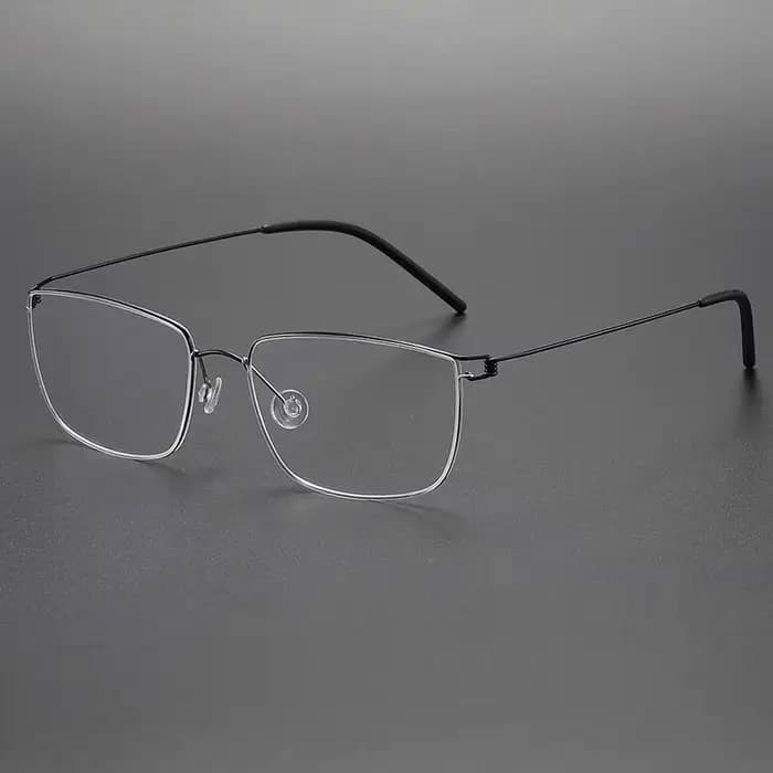 Nicholas Lindberg-like nouvelles lunettes mode Air titane jante cadre optique homme femmes à la mode