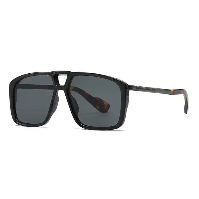 Lunettes de soleil rétro à double sorgho pour hommes, lunettes à monture carrée, happator européen e