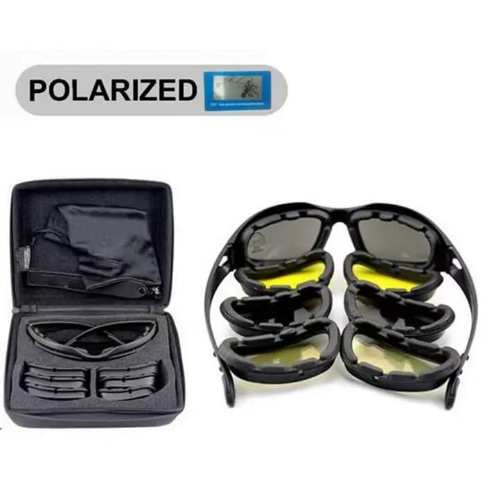 Lunettes de soleil polarisées pour la chasse, le tir à l'air comprimé, la randonnée, le camping, les
