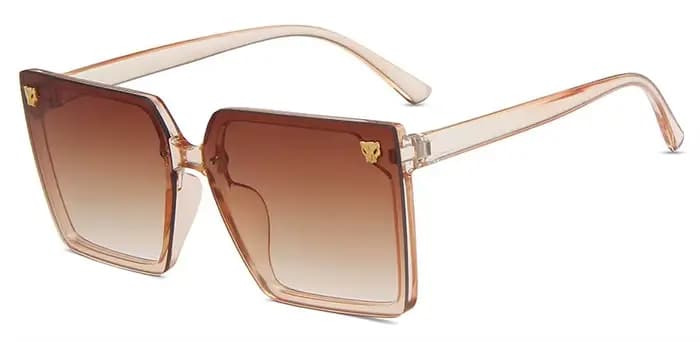 Lunettes de soleil carrées surdimensionnées pour femmes, style rétro luxueux, simplicité, lunettes d