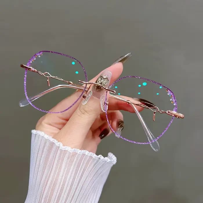 Lunettes Anti-lumière bleue pour femmes, verres très clairs, pour myopie, mode astigmatisme, monture