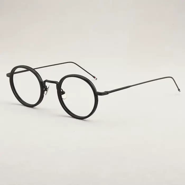 New York TBX906 rétro rond monture de lunettes Super léger Air pur titane montures de lunettes mode 