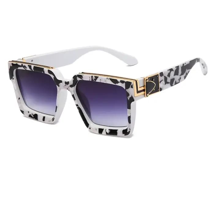 Rétro grand millionnaire lunettes De soleil pour hommes femmes Vintage carré lunettes De soleil De l