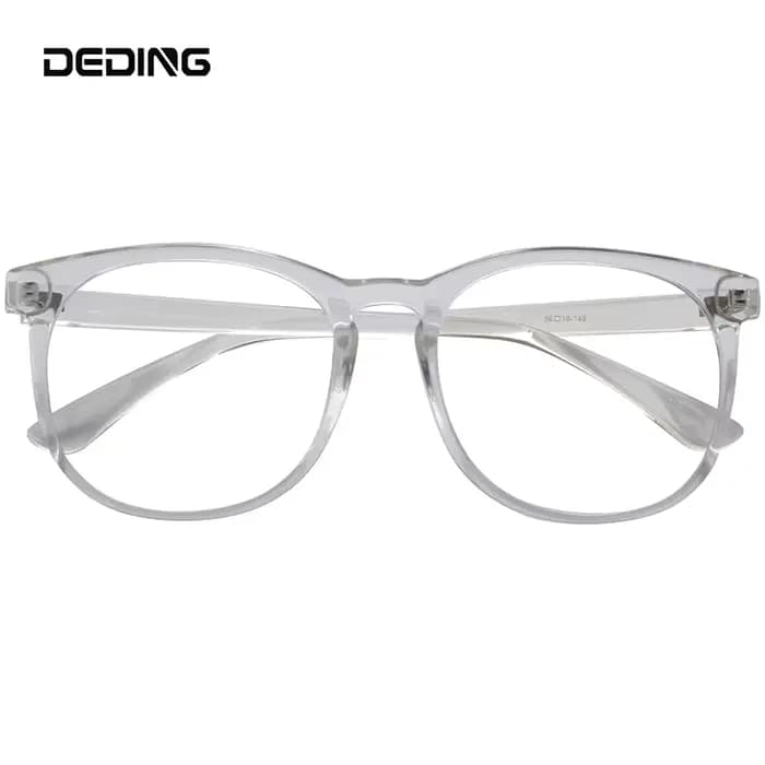 Lunettes rétro rondes et larges, monture complète surdimensionnée, verres transparents, pour hommes 
