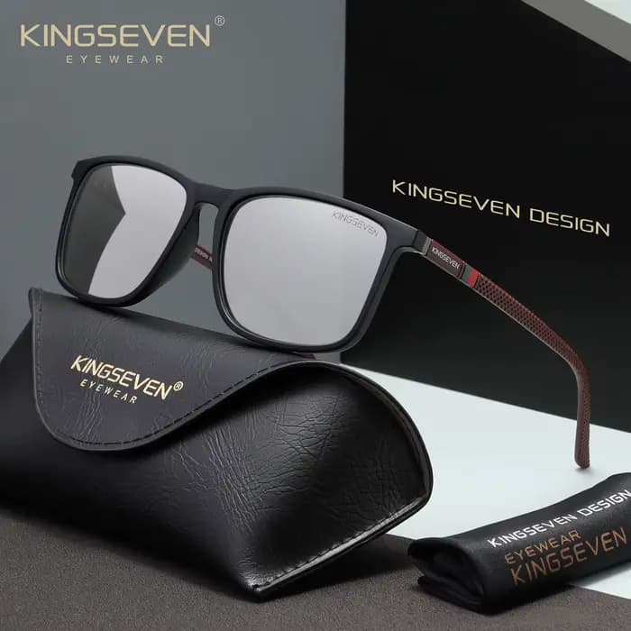 KINGSEVEN mode polarisé hommes femmes lunettes de soleil UV400 protéger Casaul Rectangle lunettes de