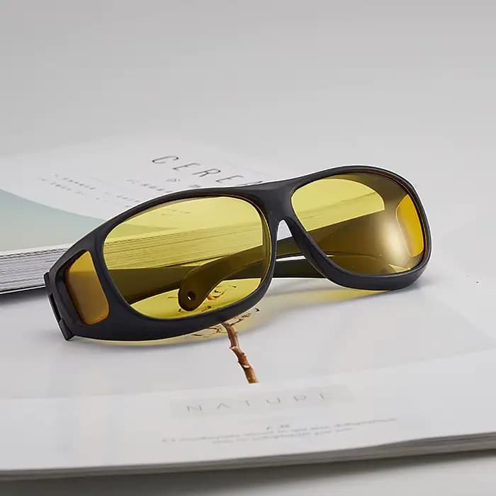 Lunettes de conduite de nuit brodées personnalisées, lunettes de soleil de vision nocturne de voitur