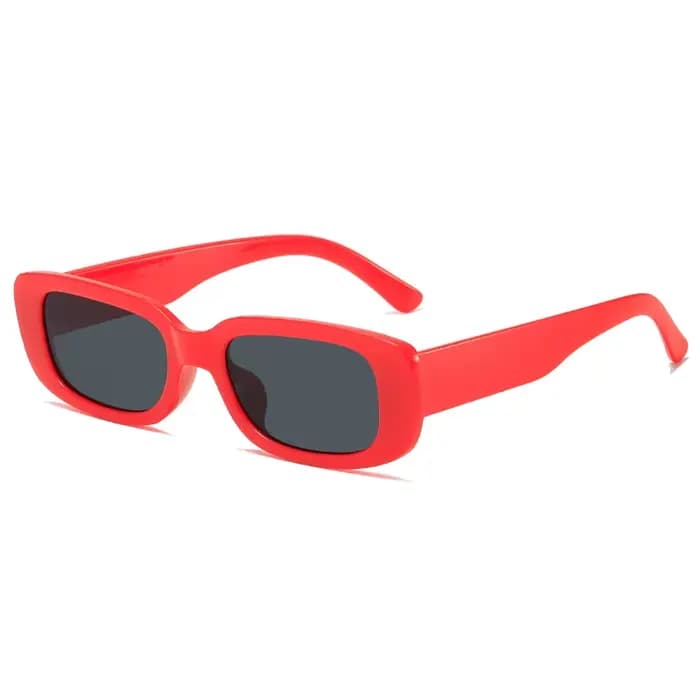 Lunettes de soleil carrées rectangulaires pour hommes, petites lunettes de soleil de styliste rétro 