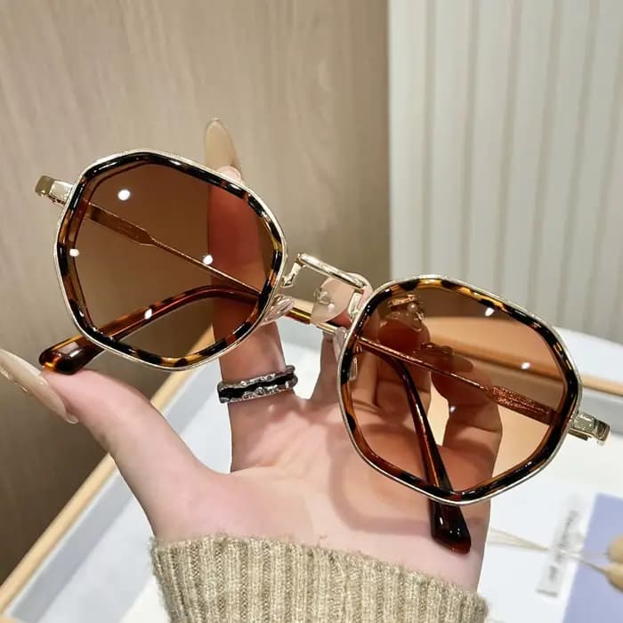 1pc lunettes de soleil à la mode rétro européennes et américaines pour hommes et femmes tendance pol