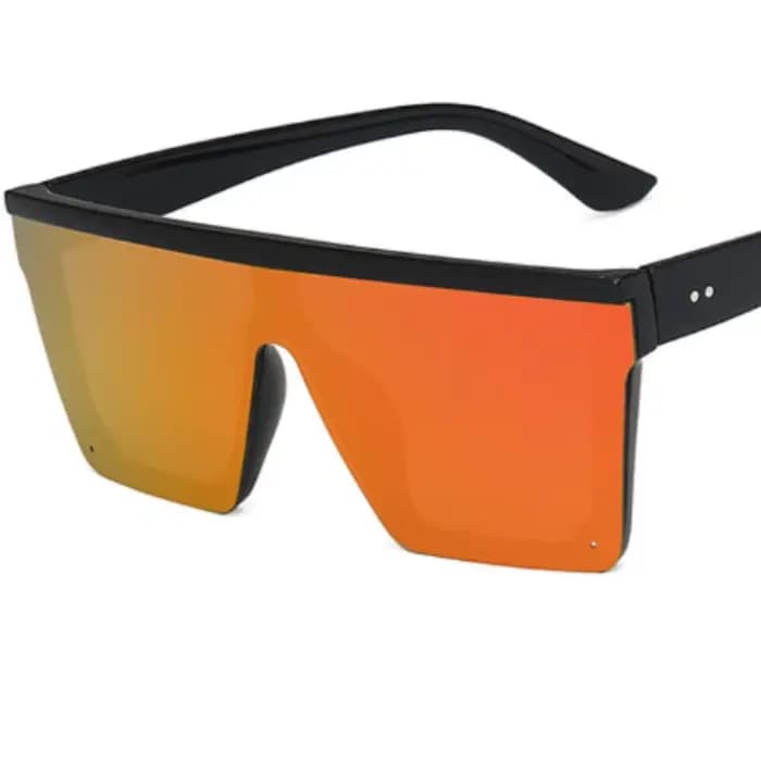 Lunettes de soleil une pièce à grande monture, tendance européenne et américaine, pour hommes et fem