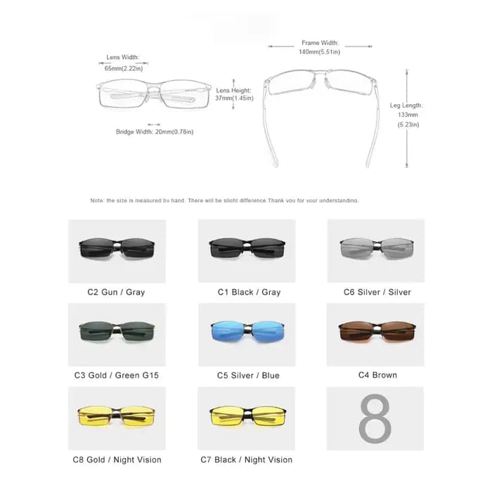 KINGSEVEN – lunettes de soleil polarisées à monture rectangulaire pour hommes, monture en métal, lun