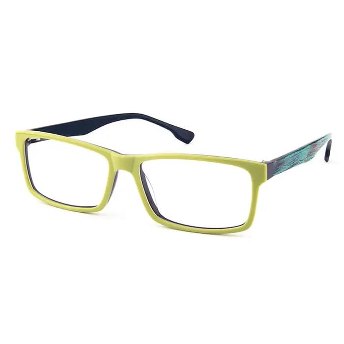 Gmei-Lunettes carrées classiques en acétate pour femmes et hommes, verres à bord complet, T9051