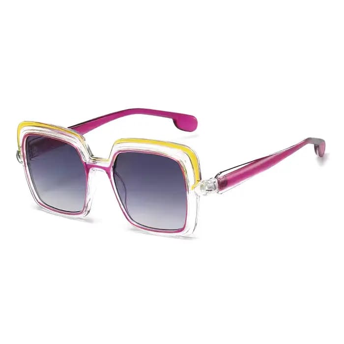 Lunettes de soleil à Double monture transparente pour femmes, accessoires personnalisés, lunettes de