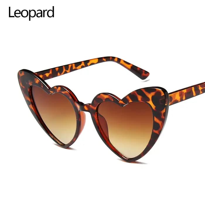 Lunettes de soleil en forme de cœur pour femmes, UV400, Design de marque, nuances de cœur d'amour, t