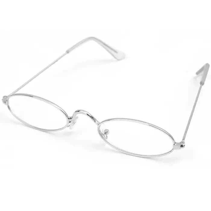 Y2K petites lunettes ovales en métal femmes filles Vintage lunettes décoratives Anti lumière bleue p