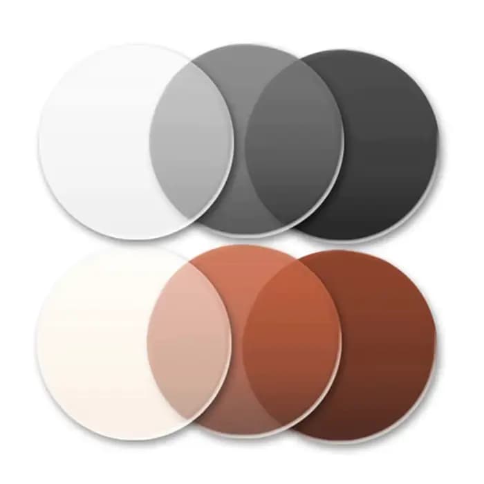 1.56 1.61 1.67 gris marron lentilles de Prescription photochromiques recette myopie presbytie lunett
