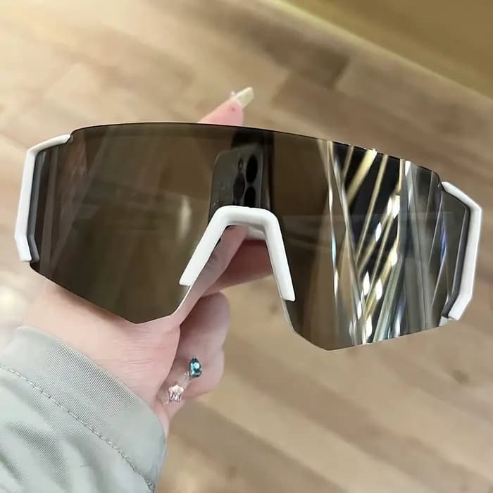 Nouvelles lunettes de sport pour hommes à monture large, lunettes de soleil pour vélo en plein air, 