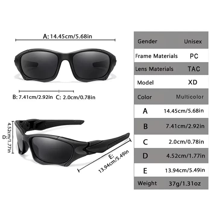 Lunettes de soleil polarisées pour hommes et femmes, nuances de camouflage classiques avec protectio