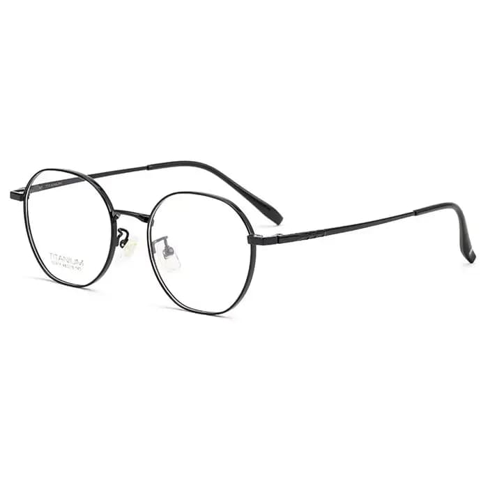 Monture de lunettes en titane pur pour femmes, style avec charnières à ressort, lunettes optiques à 