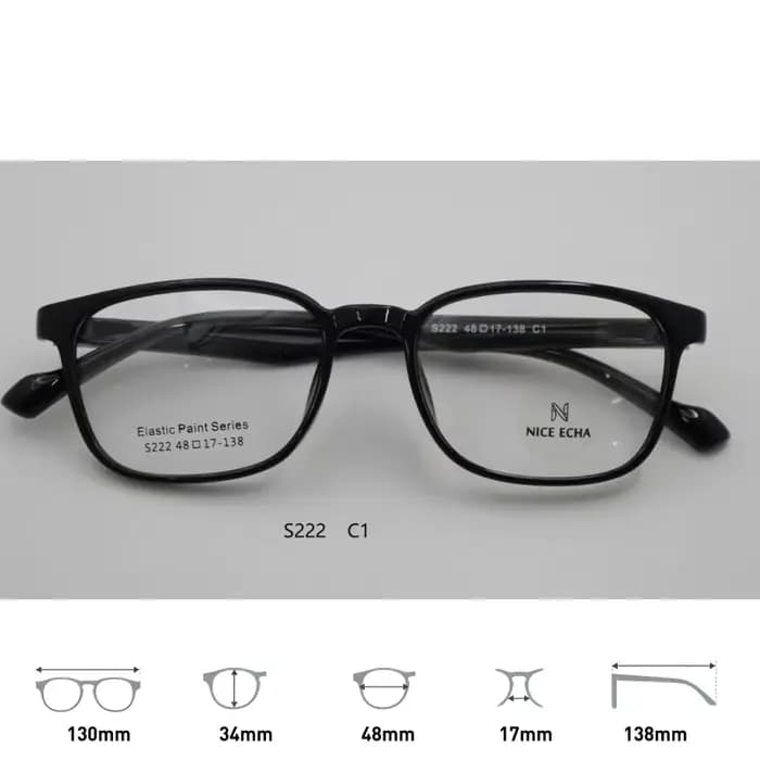 Nouvelles Lunettes Tendance Style Influenceur Instagram Monture Carrée Petite Taille TR90 pour Visag