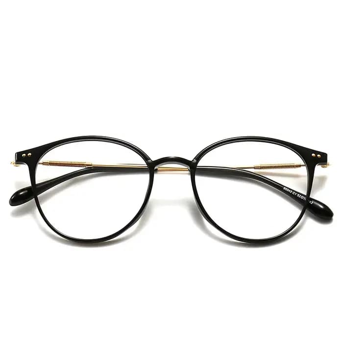 Nouvelles lunettes polygonales rondes unisexes pour hommes et femmes, monture en métal, verres simpl
