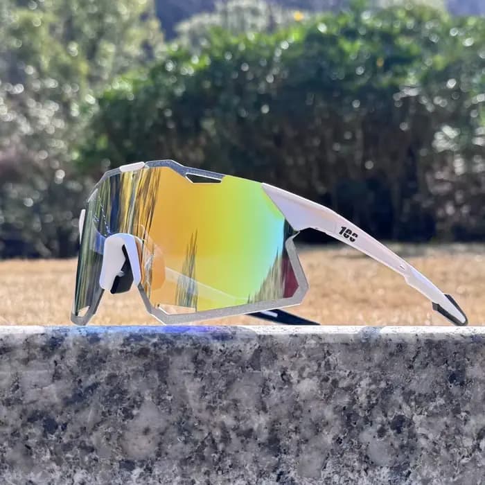 100 Lunettes de vélo ultra-légères, antidérapantes et confortables, lunettes de soleil pour le cycli