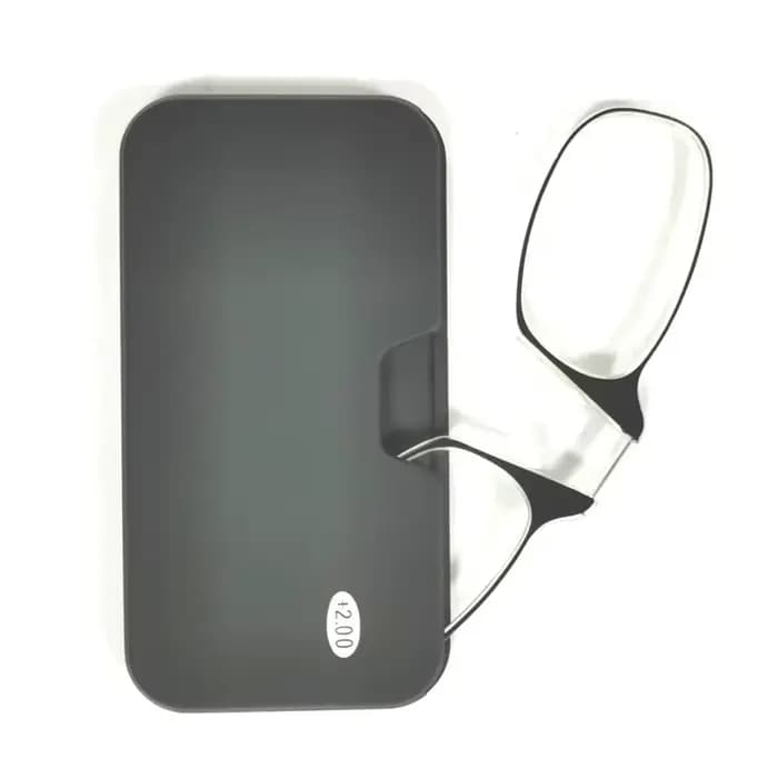 2025 Clip nez Mini lunettes de lecture pour hommes lunettes optiques avec boîte portefeuille lunette