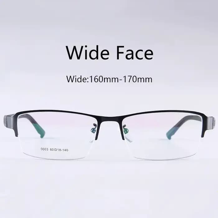 Lunettes Vintage carrées pour hommes, monture de 160mm, rétro, largeur du visage, demi-grande montur