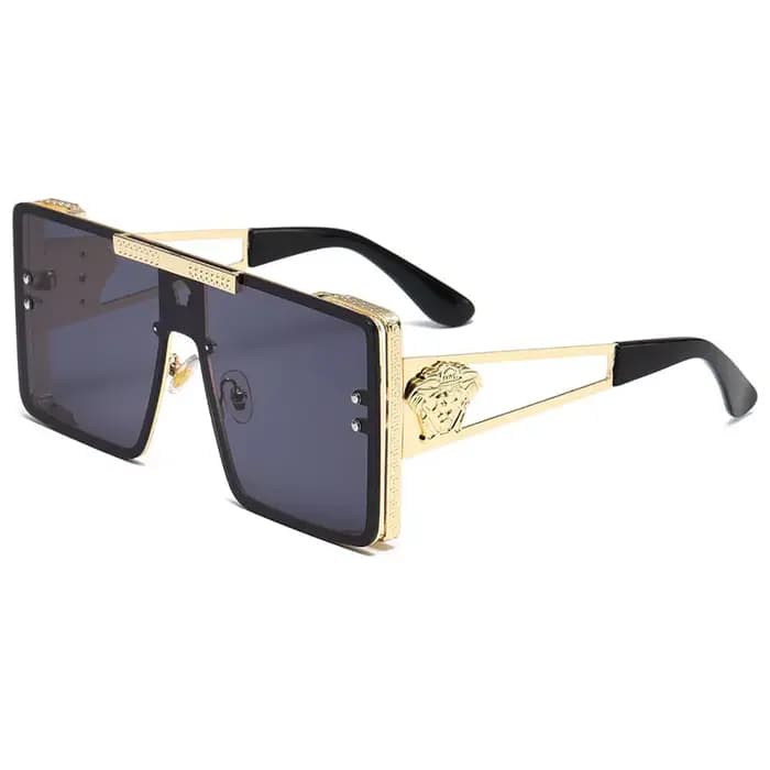 Nouvelles lunettes de soleil élégantes avec montures surdimensionnées, design métallique tendance, p