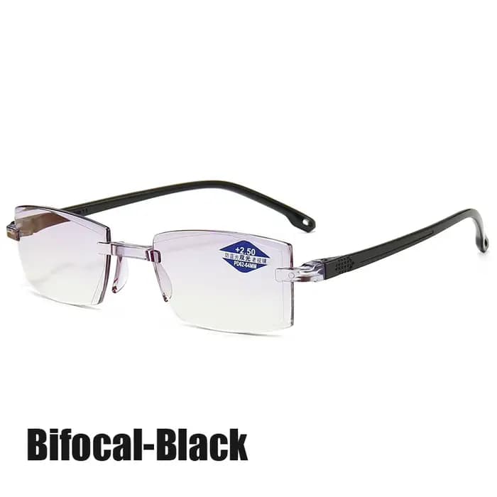 Lunettes de lecture bifocales anti-lumière bleue de près et de loin pour hommes, lunettes multifocal