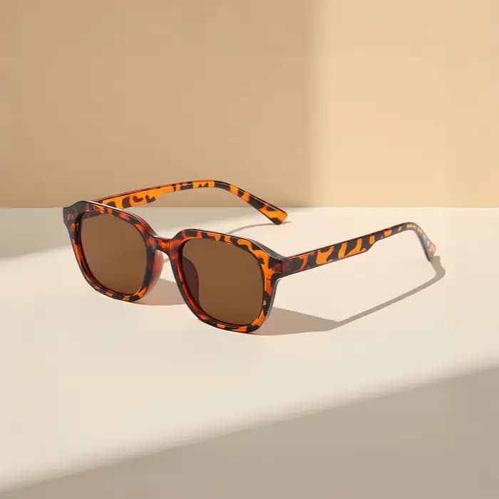 Lunettes de soleil carrées unisexes, style minimaliste, discrètes et personnalisées, protection sola
