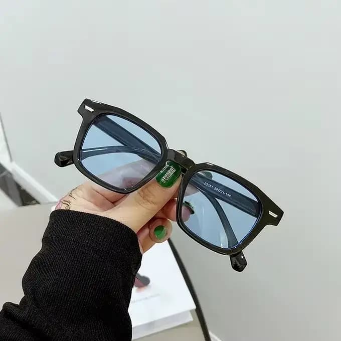 Lunettes de soleil carrées Vintage pour femmes, rétro, verres jaunes et rouges, couleurs acidulées