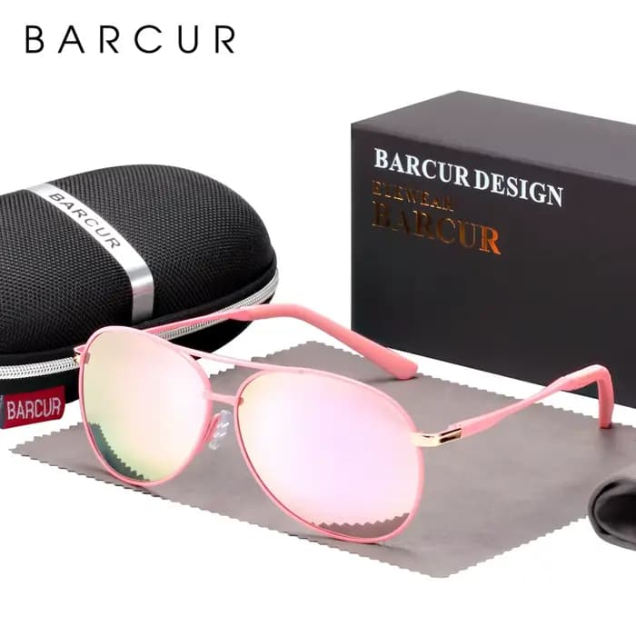 BARCUR hommes dégradé femmes lunettes de soleil polarisées lunettes de soleil pour hommes pilote