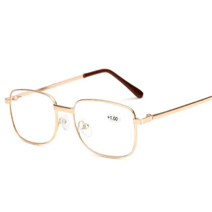 Lunettes de lecture à lentilles en verre véritable pour hommes et femmes, carrées, monture complète,