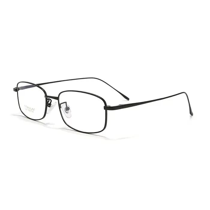 Petites lunettes rectangulaires en titane pour femmes et hommes, monture en titane rétro, blocage de