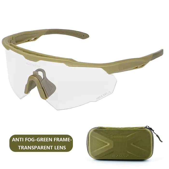 Vozapow lunettes de tir professionnelles UV400 ANSI Z87.1 lunettes tactiques Airsoft sûres Anti-buée
