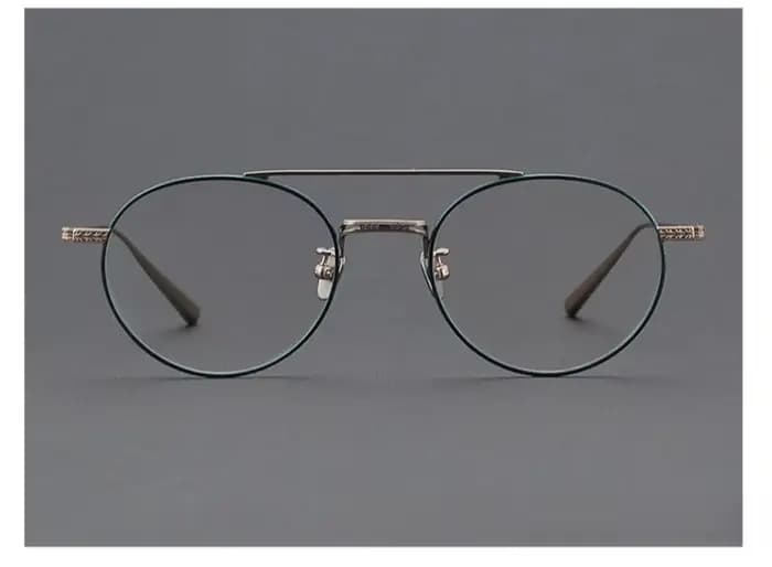 Rétro rond fait à la main japonais femmes aviateur titane lunettes montures N-020 lunettes de Prescr