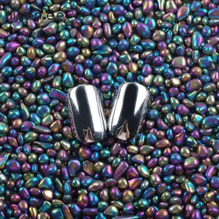 Pierre de verre ronde irrégulière pour Nail Art, décoration de bricolage, remplissage de moule Xy, f