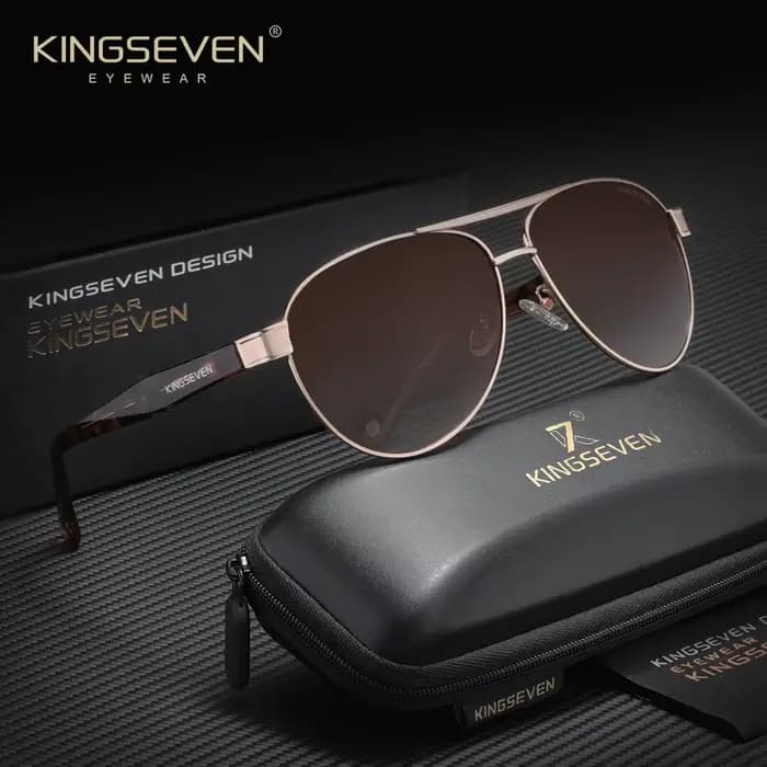 KINGSEVEN rétro mâle lunettes de soleil hommes Piltot lunettes de protection en plein air conduite c