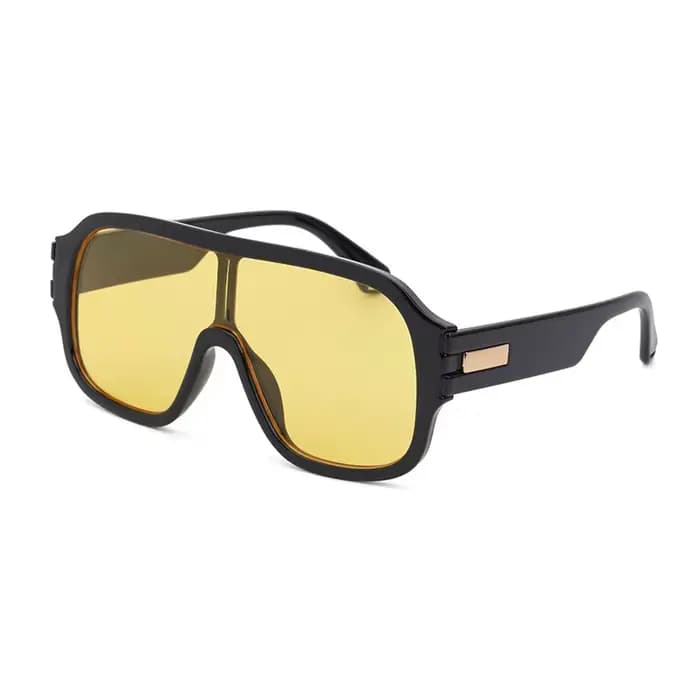 Vintage marque de luxe concepteur de mode surdimensionné carré lunettes de soleil hommes femmes clas
