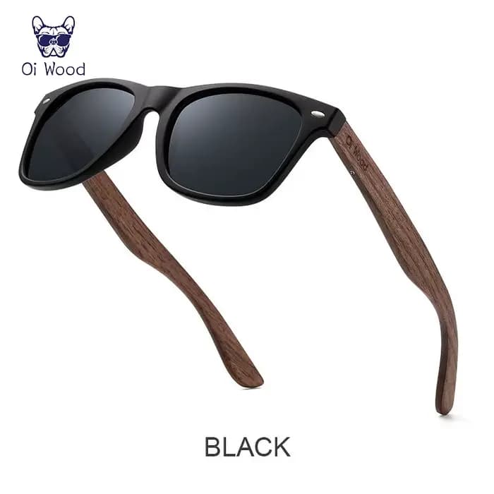 Oi bois marque lunettes De soleil en bois naturel hommes polarisées mode lunettes De soleil Original