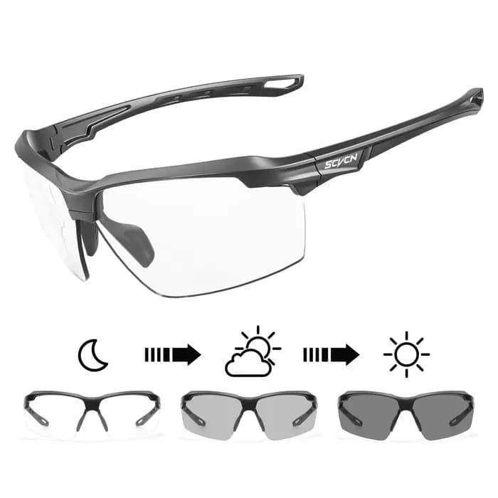 SCVCN lunettes de cyclisme photochromiques UV400 Sports de plein air lunettes de course hommes vtt c