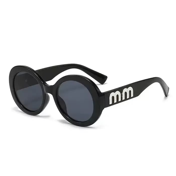 Lunettes de soleil de luxe pour femmes, style mode, monture ronde de marque, lunettes de créateur gl