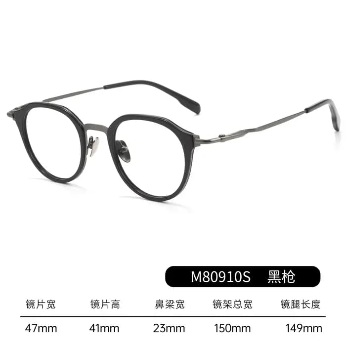 Nouvelle monture de lunettes en acétate et titane de marque japonaise, réplique, style rétro de luxe